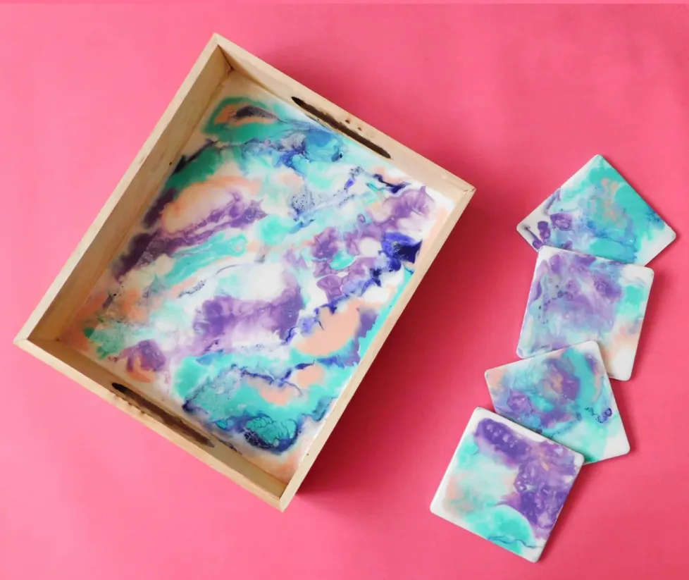 Resin Tray and Coaster